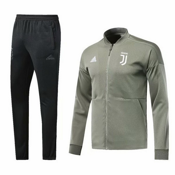 Trainingsanzug Juventus 2018-19 Grün Schwarz Fussballtrikots Günstig